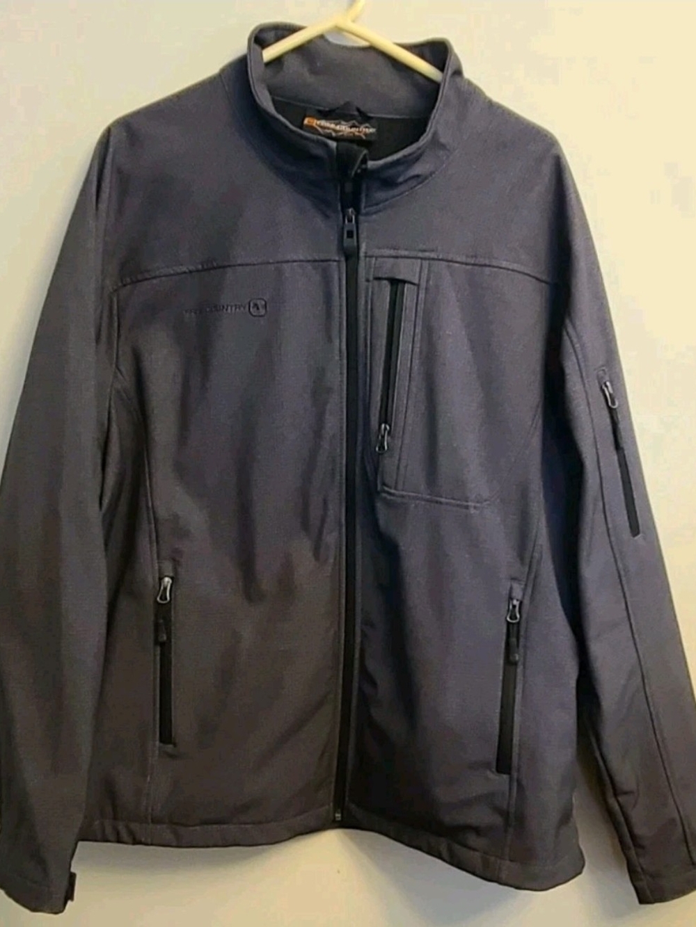 Free Country Outdoor Men's 2XL Black Jacket Full Zip Water Resistant